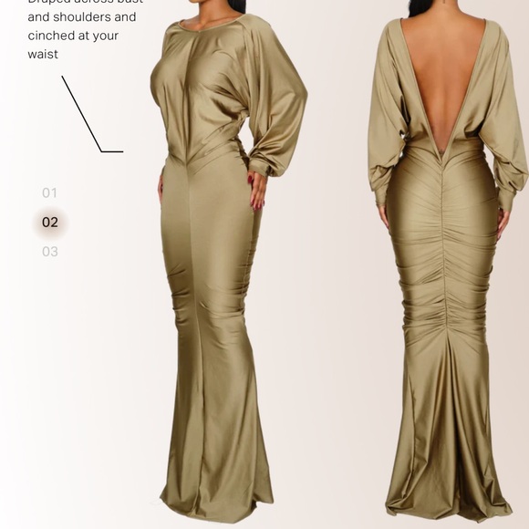 Coucoo Guban Dress - Dirty Martini - Picture 1 of 4